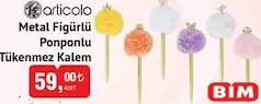 ARTİCOLO METAL FİGÜRLÜ PONPONLU TÜKENMEZ KALEM ARTİCOLO METAL FİGÜRLÜ PONPONLU TÜKENMEZ KALEM